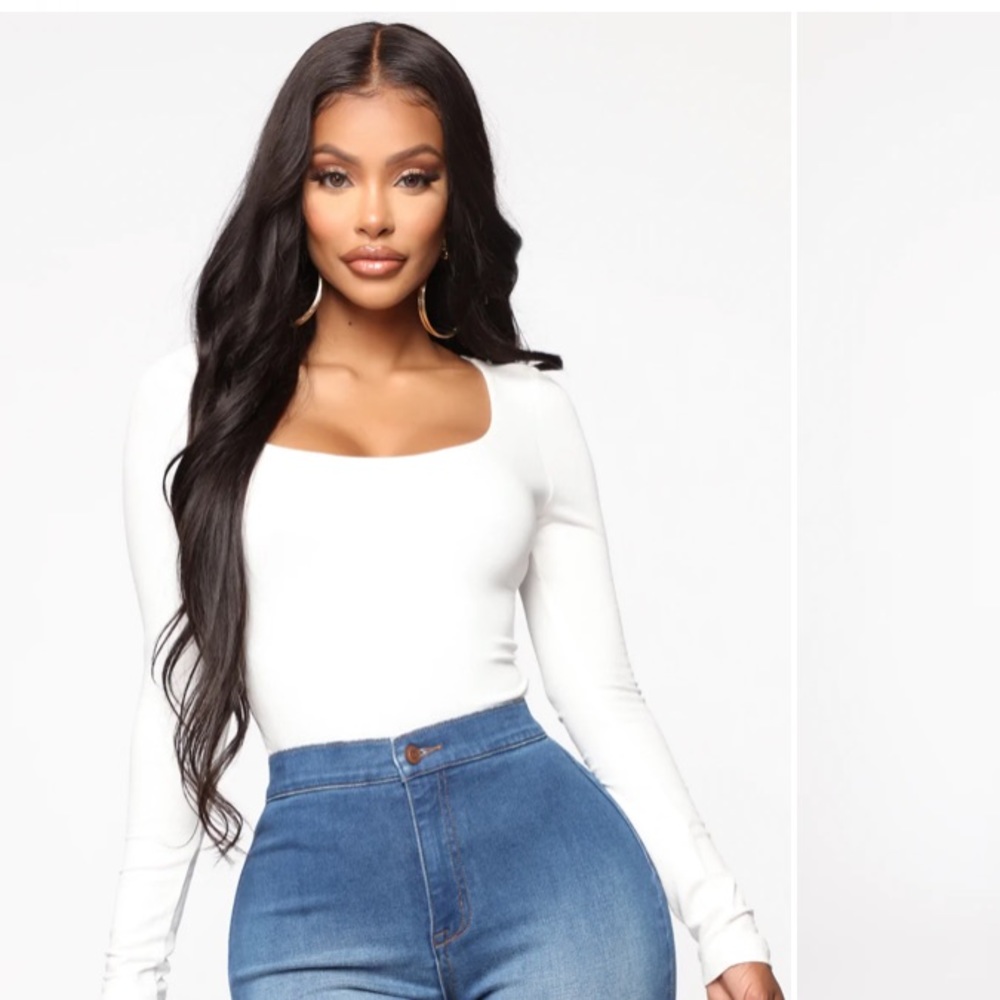 Square long sleeve top